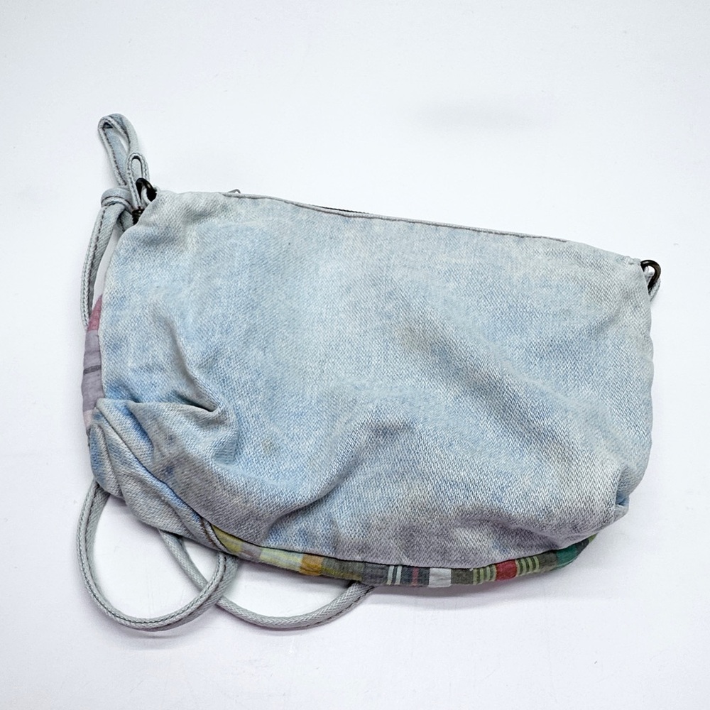 Vintage 80’s SHANE Colorful Patchwork Denim / Jean crossbody purse - Picture 3 of 5